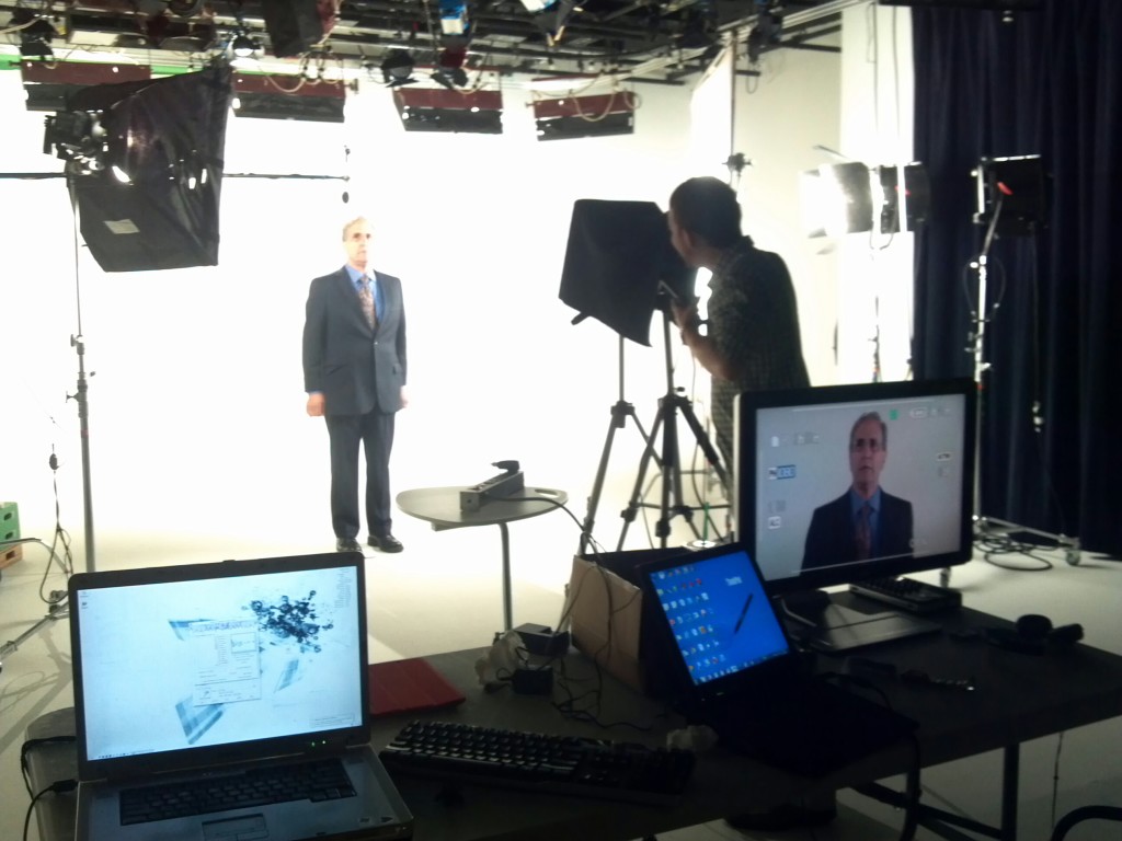 BRAVE Publications filming Doctor Harvey Jacobs for "Brain Injury: Voices of a Silent Epidemic"